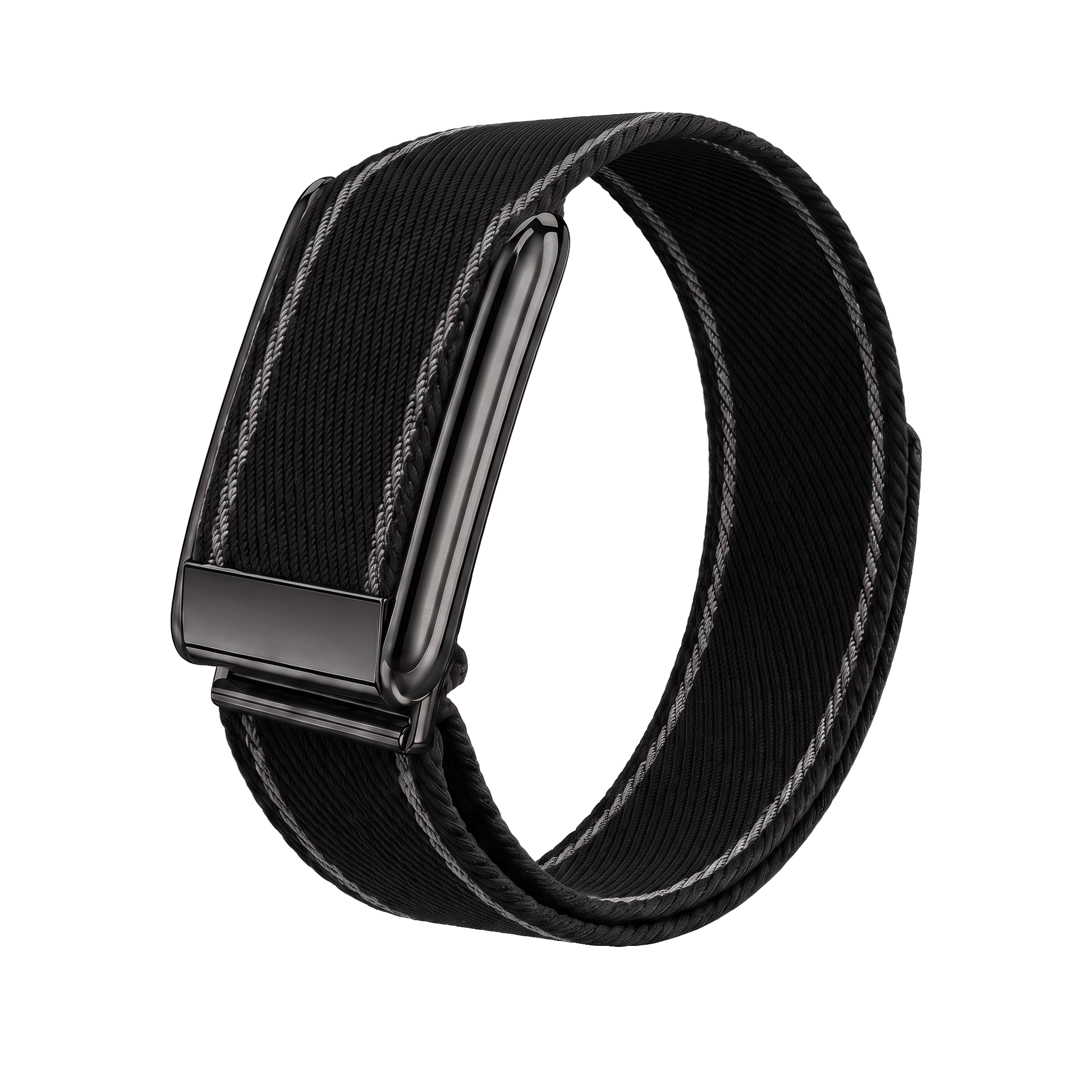 Edge Stitch Loop Band - Black / Black