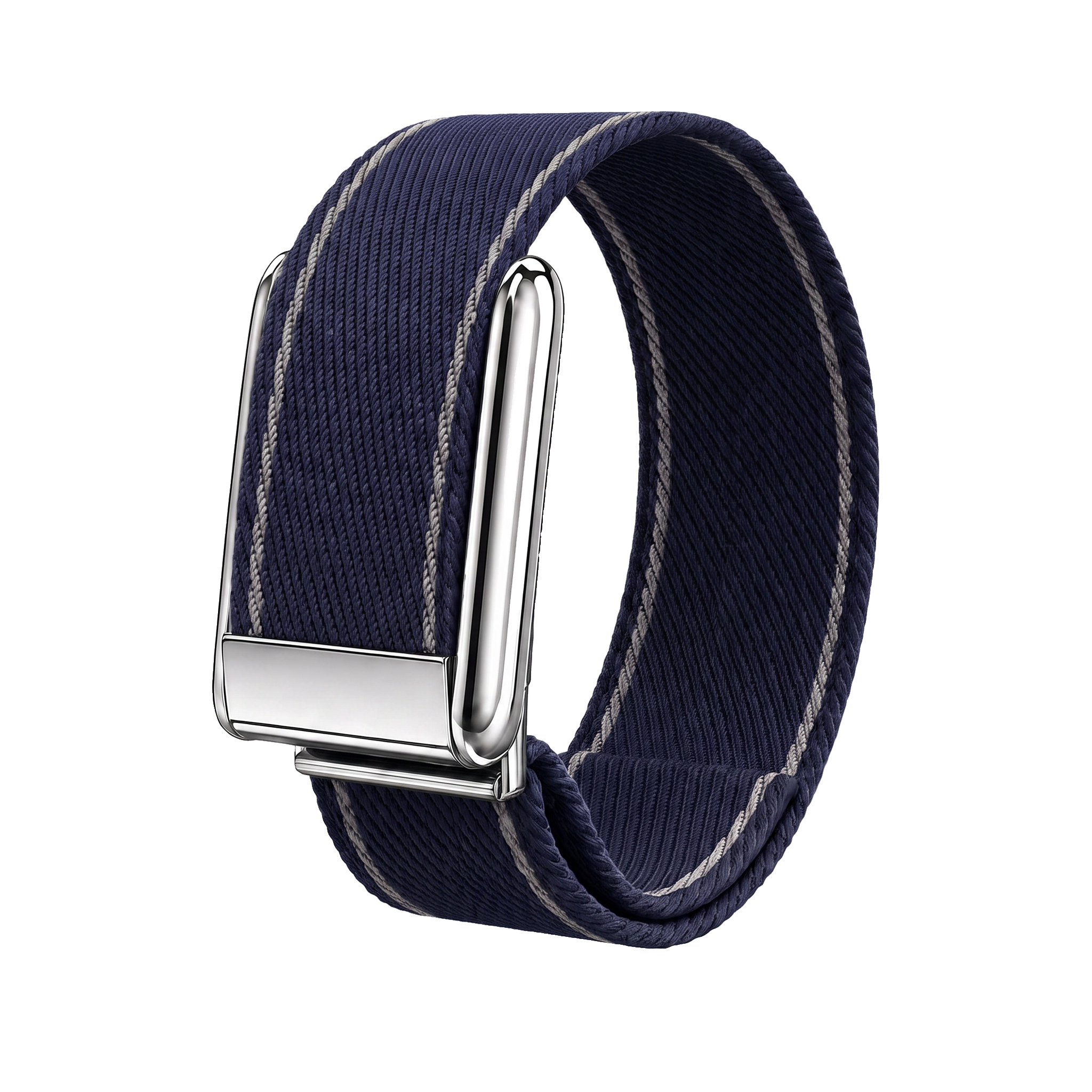 Edge Stitch Loop Band - Midnight Blue / Silver