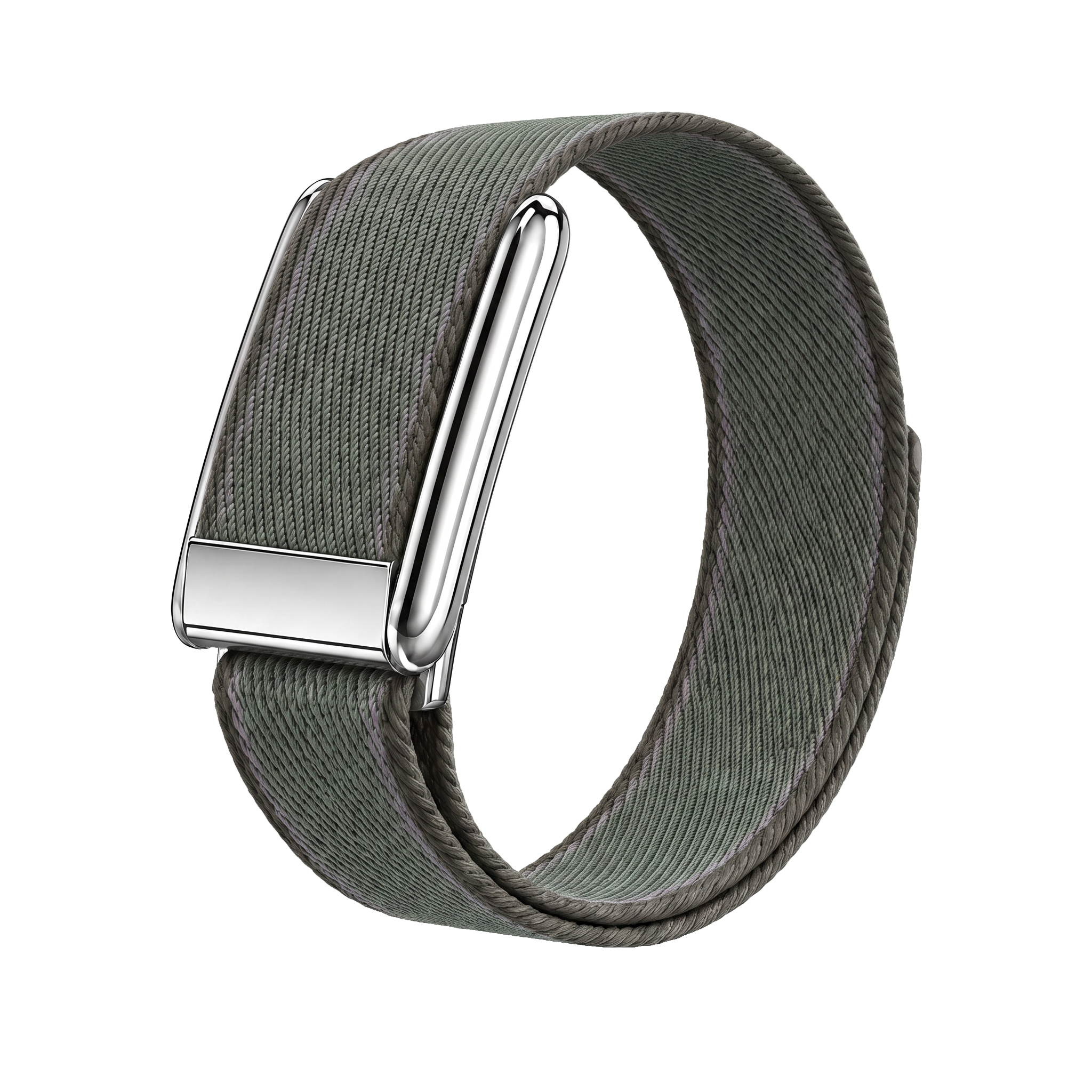 Edge Stitch Loop Band - Pine Green / Green Edge / Silver
