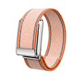 Edge Stitch Loop Band - Starlight / Orange Edge / Silver