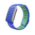 Jelly Rib Sport Band - Blue / Silver