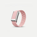 Woven band in Blush with polished steel frame