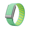 Pulse Weave Band - Acid Lime / Silver & Black
