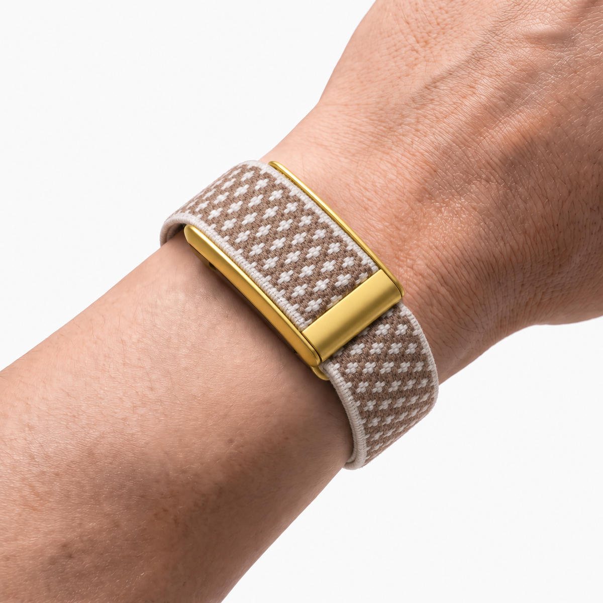 Cashmere Band Stone Gold — worn on wrist