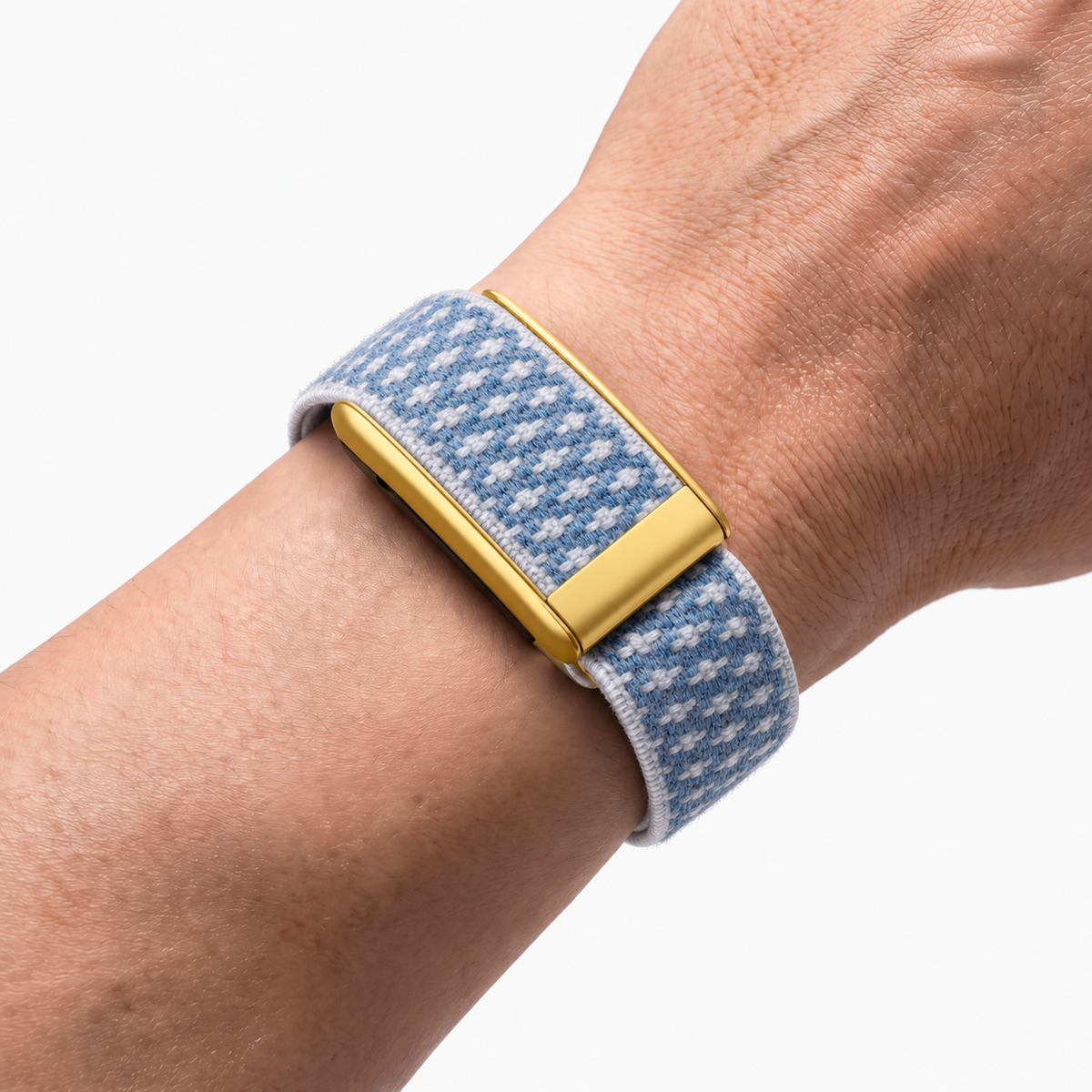 Cashmere Band Sky Gold — worn on wrist