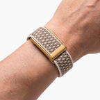 Cashmere Band Stone Rose — worn on wrist