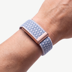 Cashmere Band Sky Rose — worn on wrist