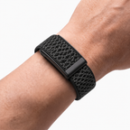 Cashmere Band Charcoal Noir — worn on wrist