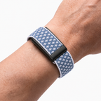 Cashmere Band Sky Noir — worn on wrist