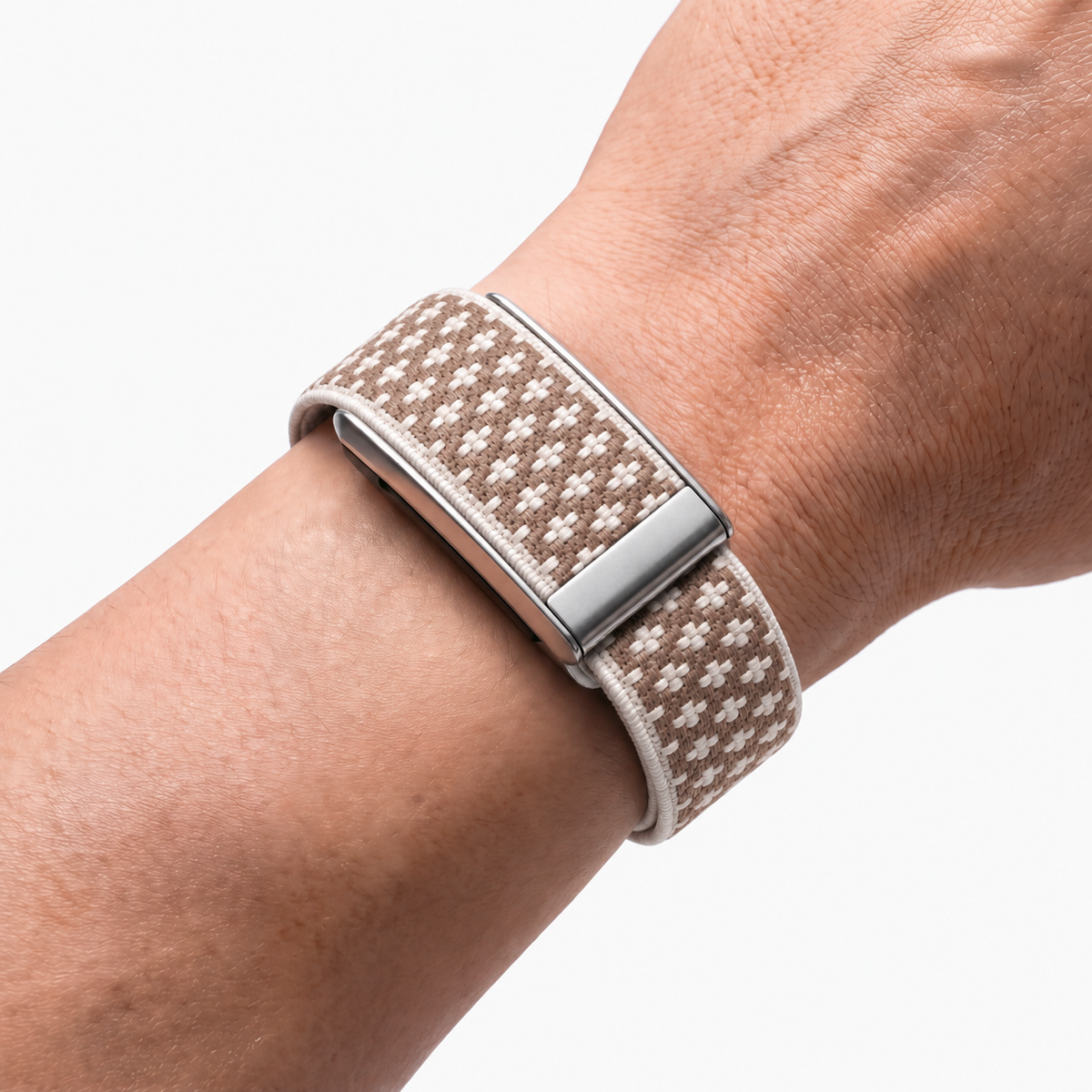 Cashmere Band Stone Silver — worn on wrist