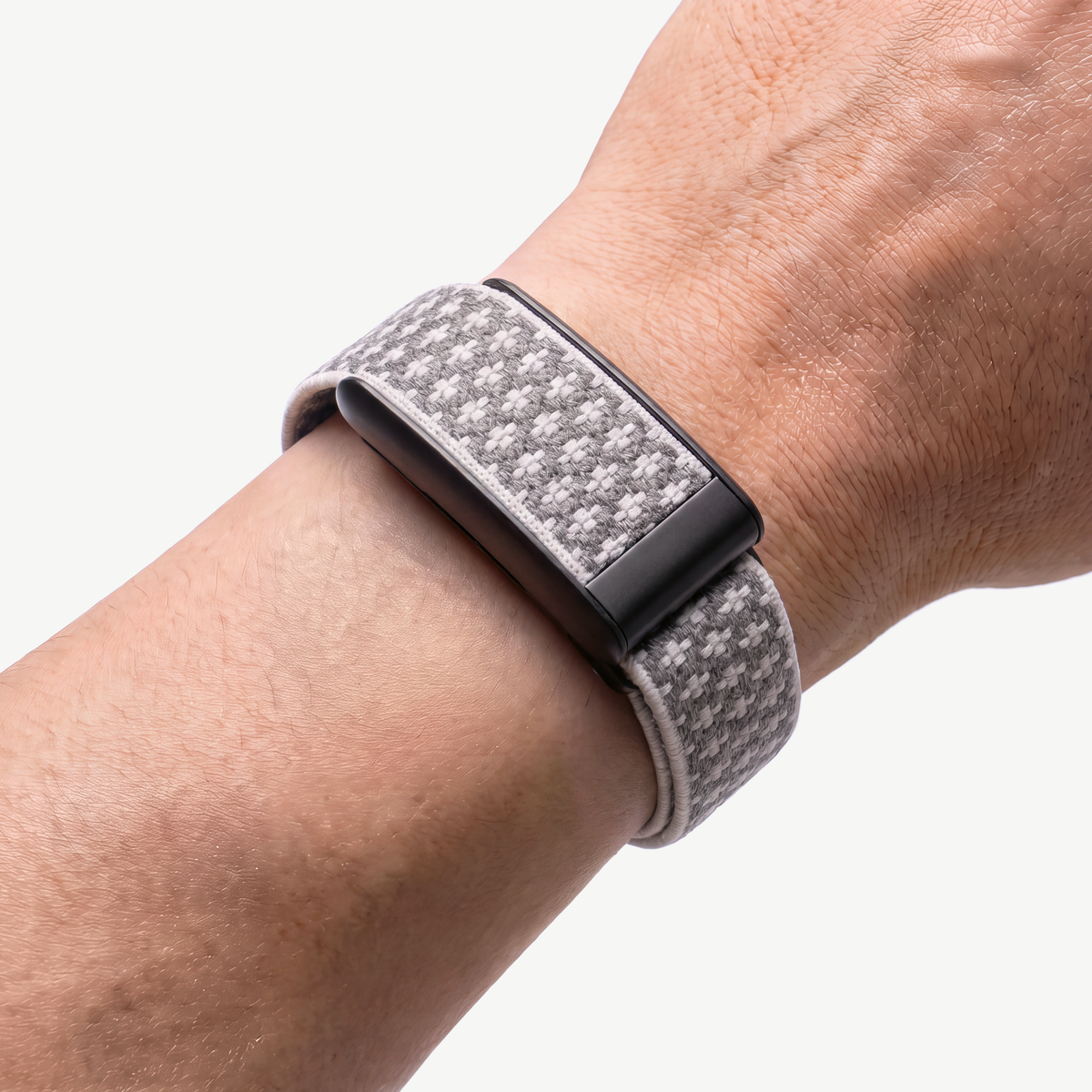 Cashmere Band Ash Noir — worn on wrist