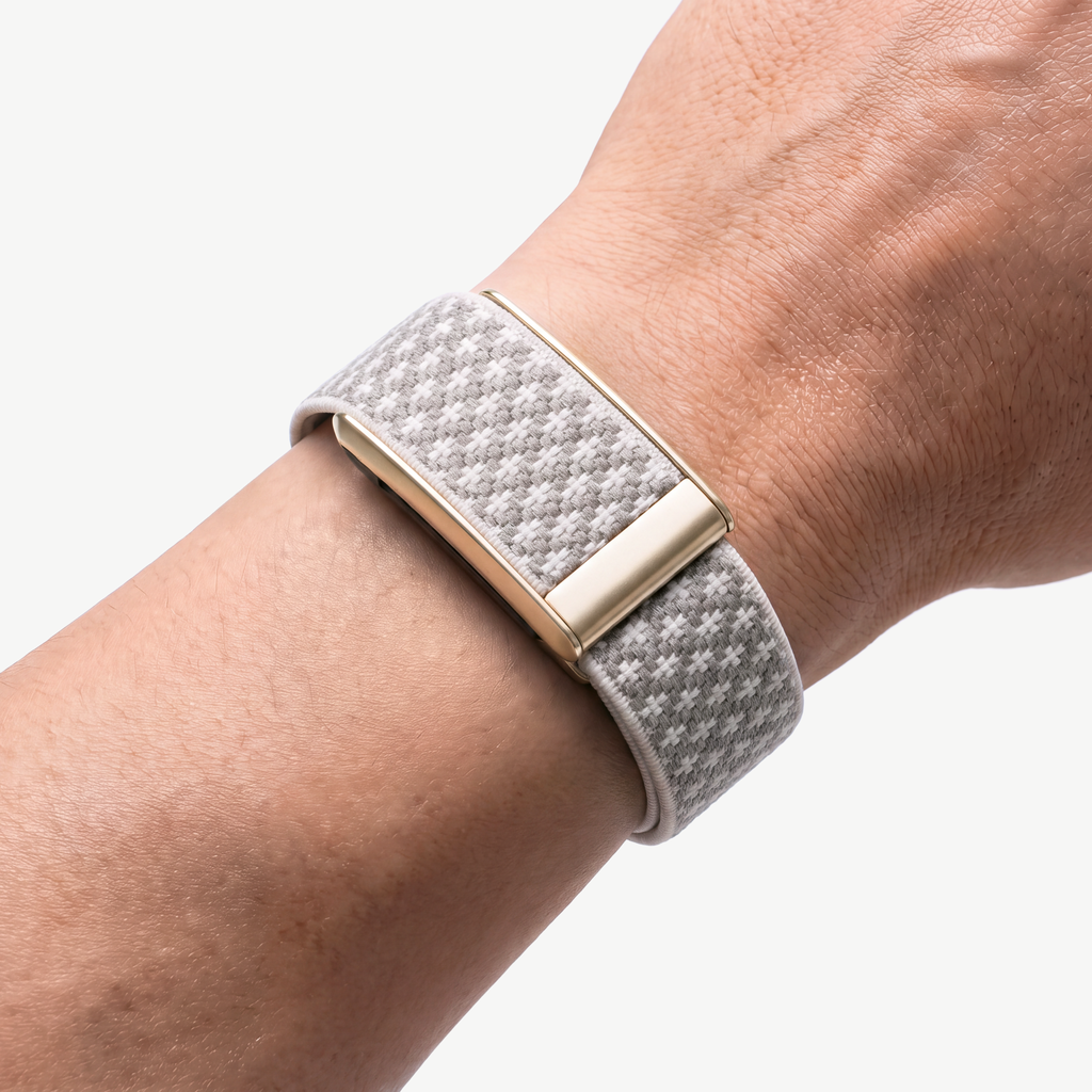 Cashmere Band Ash Gold — worn on wrist