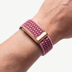 Cashmere Band Red Gold — worn on wrist