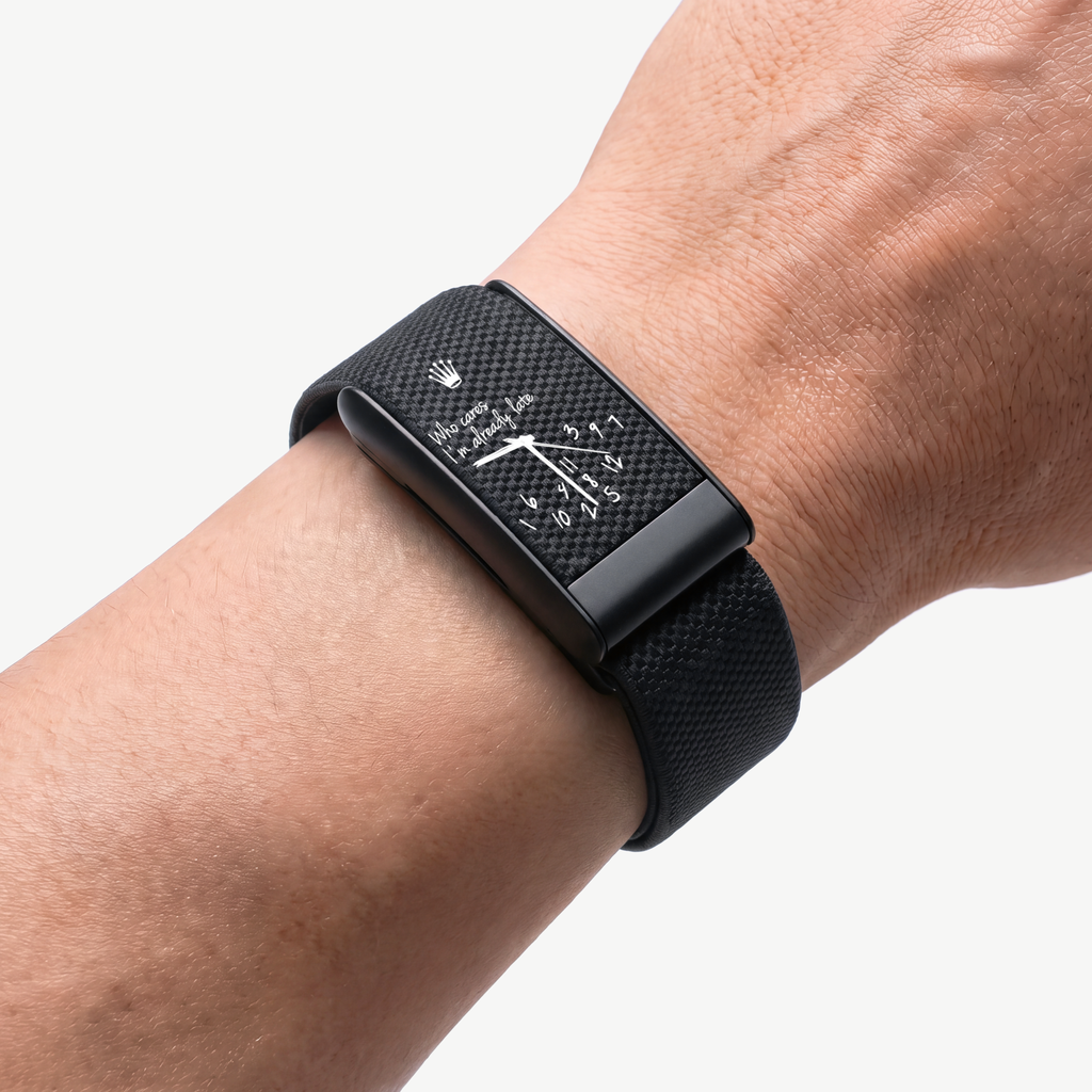 Overtime Print Band Onyx — worn on wrist