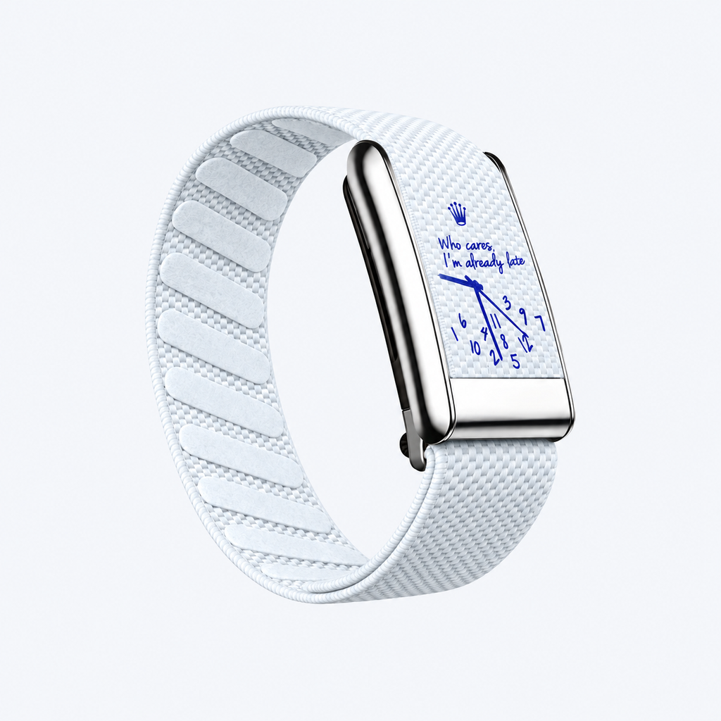 Overtime Print Band Snow — front view