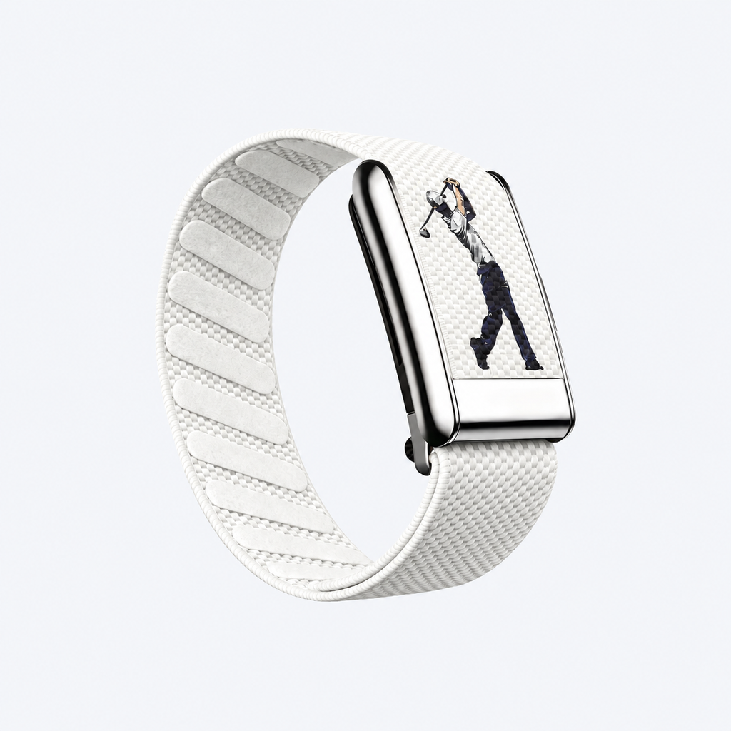 Fairway Print Band White — front view