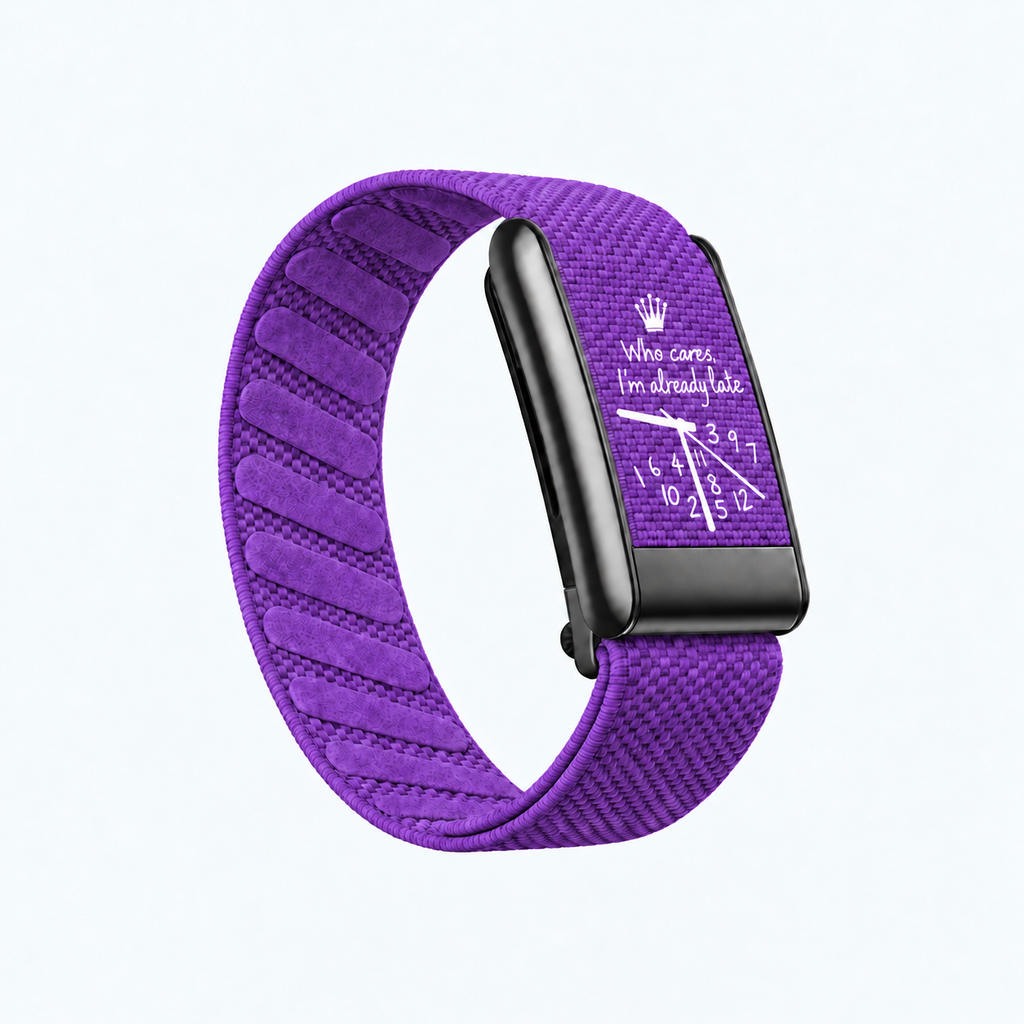 Overtime Print Band Purple — front view