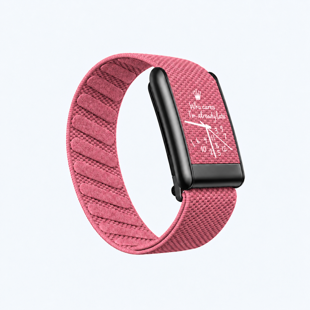 Overtime Print Band Pink — front view