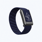 Overtime Print Band Navy — front view