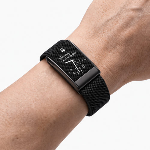 Overtime Print Band Black — worn on wrist