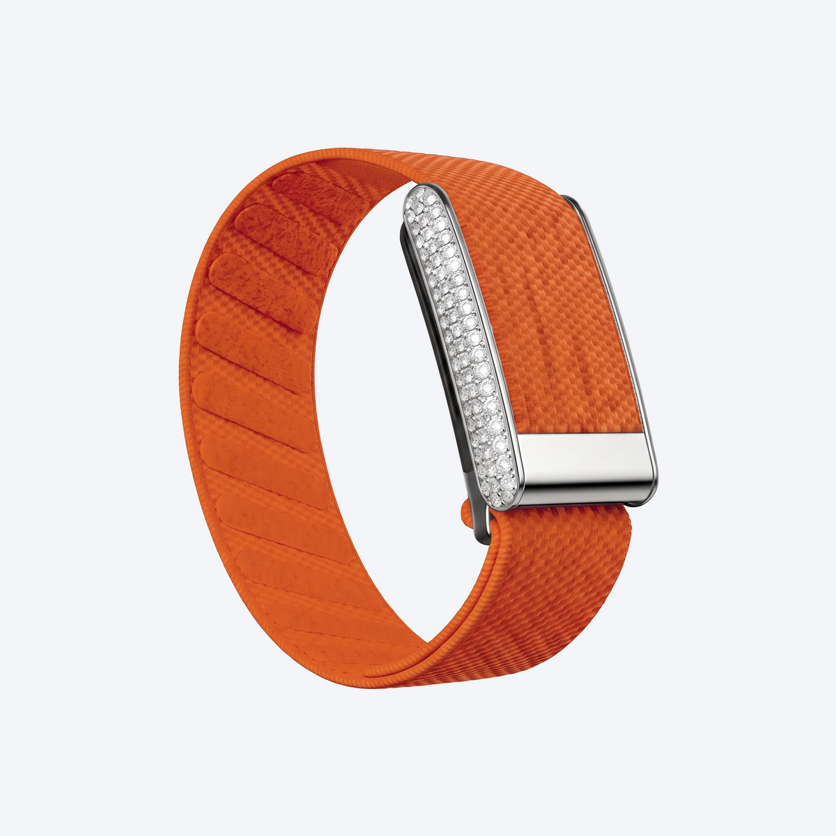 Pave Band · Ember — front view