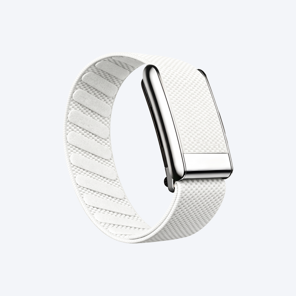 GripLoop Band White Silver — front view