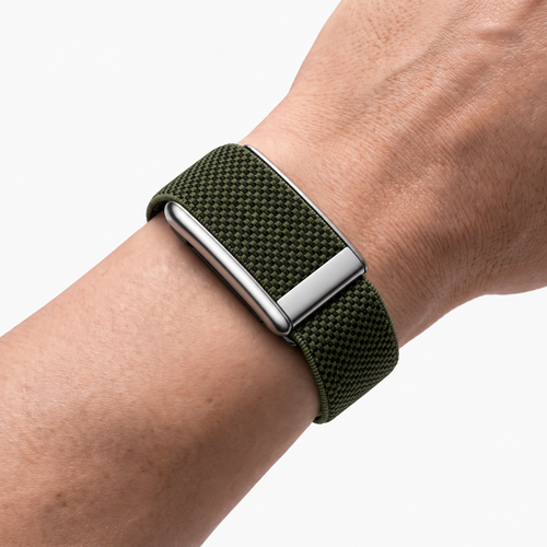 GripLoop Band Fatigue Silver — worn on wrist