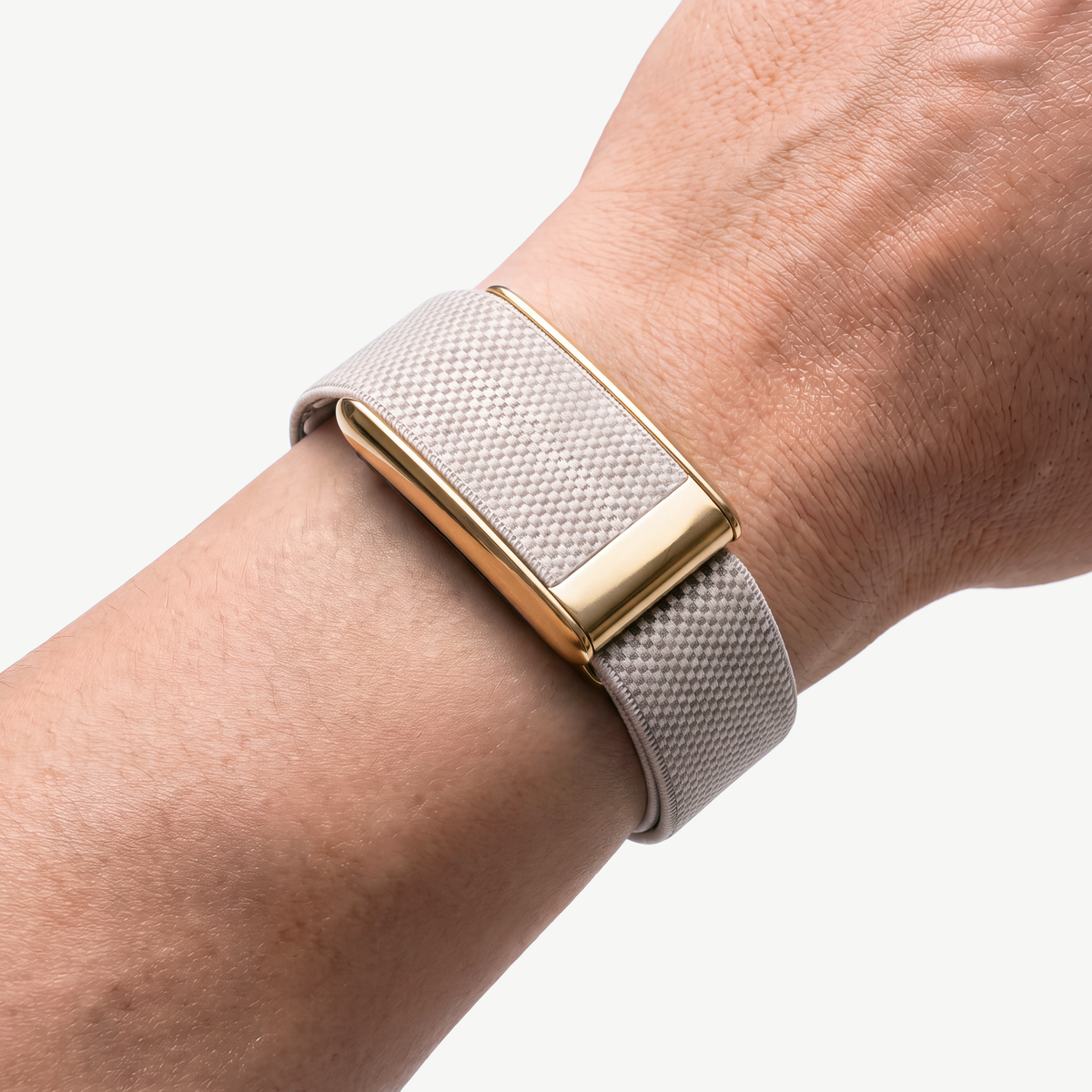 GripLoop Band Stone Gold — worn on wrist