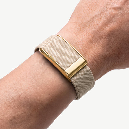 GripLoop Band Dune Gold — worn on wrist