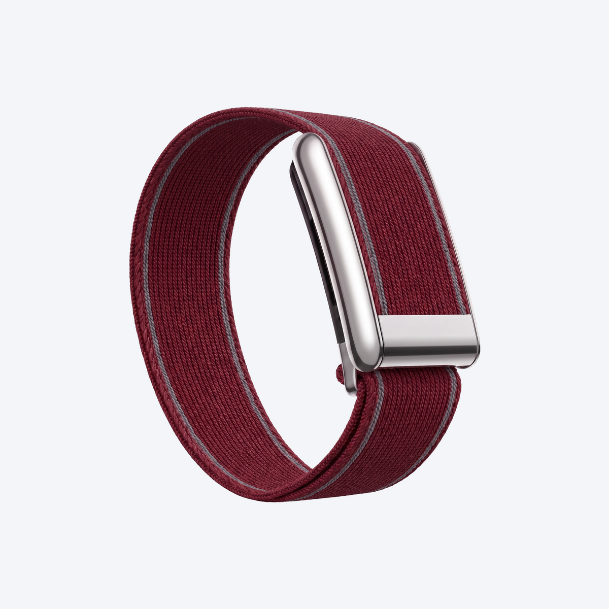 EdgeStitch Band Burgundy Silver — front view