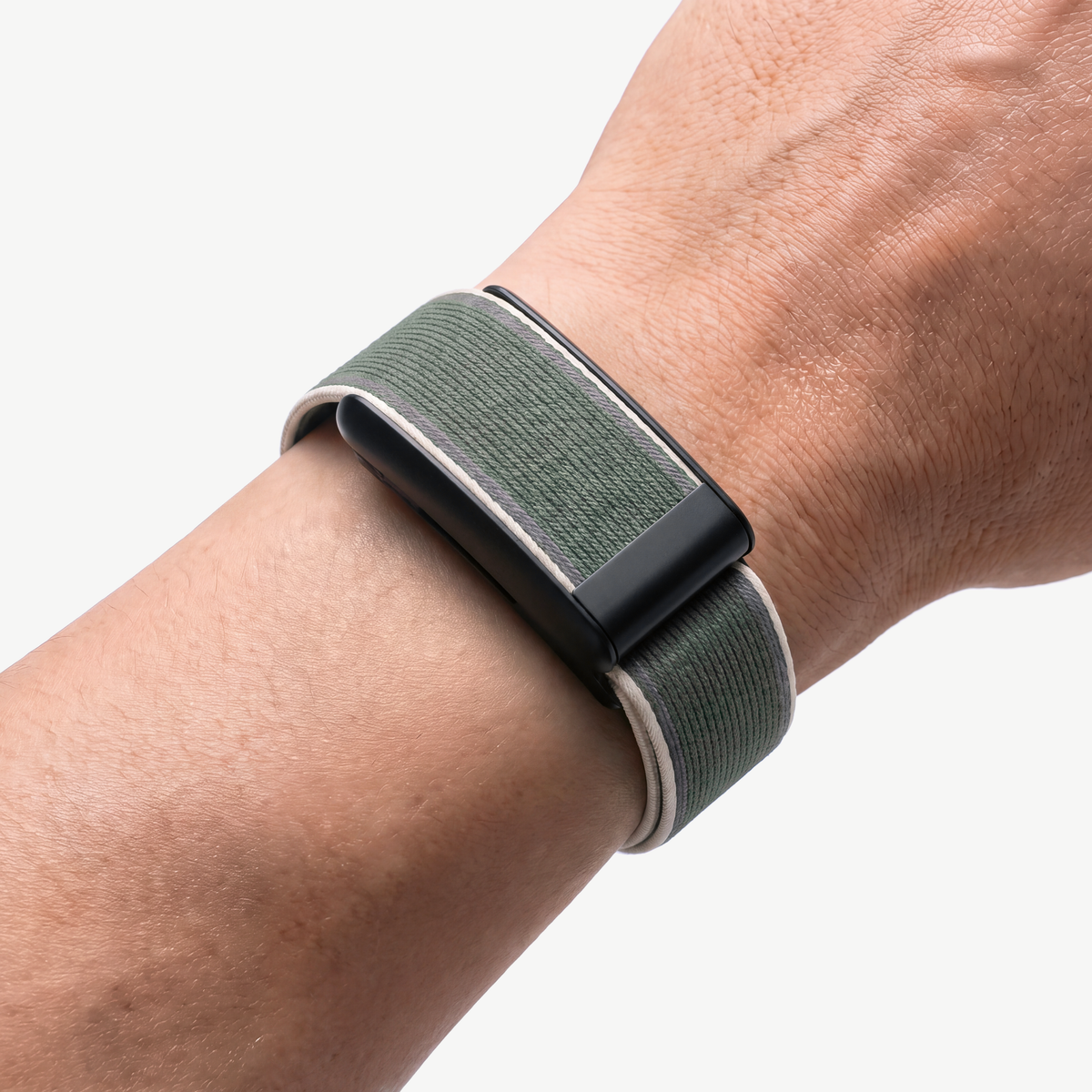 EdgeStitch Band Alpine Noir — worn on wrist