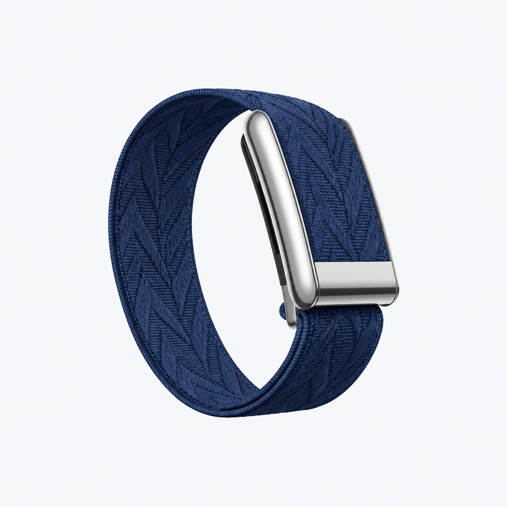 Chevron Band Midnight Silver — front view