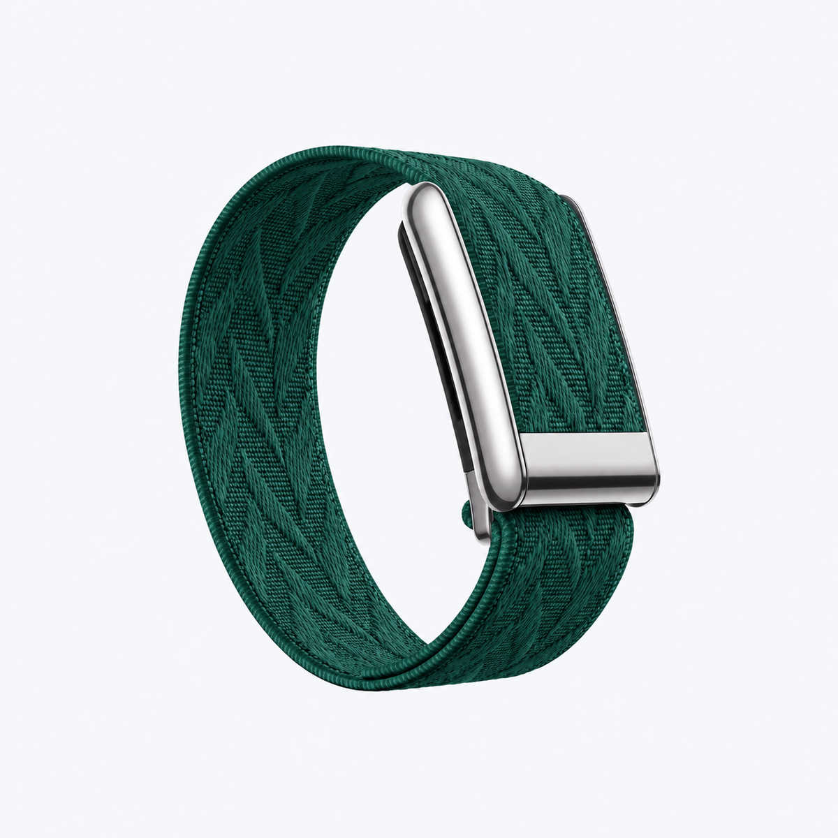 Chevron Band Clover Silver — front view