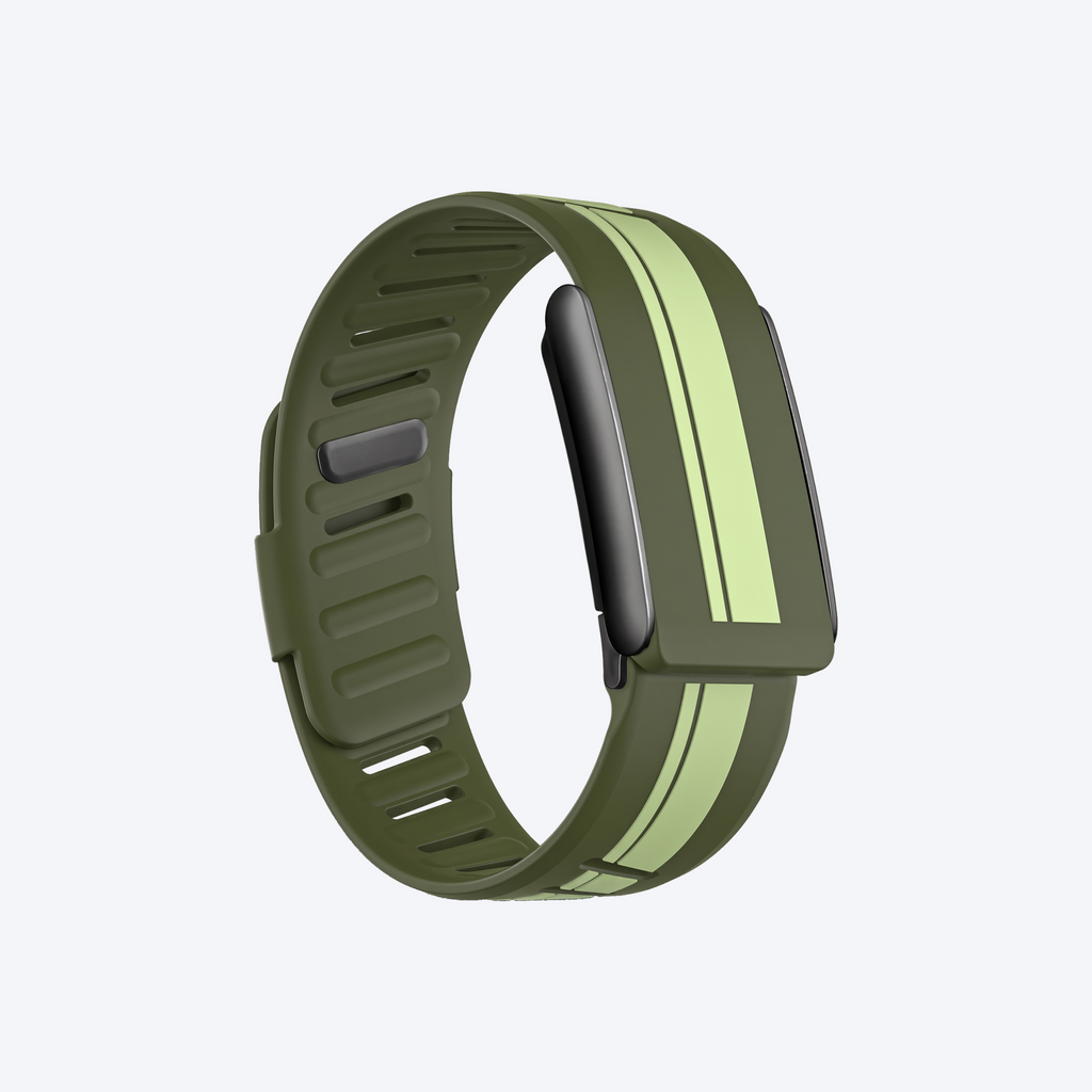 RaceStripe Band Forest Noir — front view