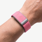 PulseWeave Band Petal Silver — worn on wrist