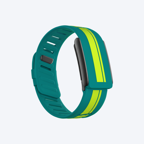 RaceStripe Band Teal Noir — front view