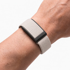 KnitLoop Band Starlight — worn on wrist