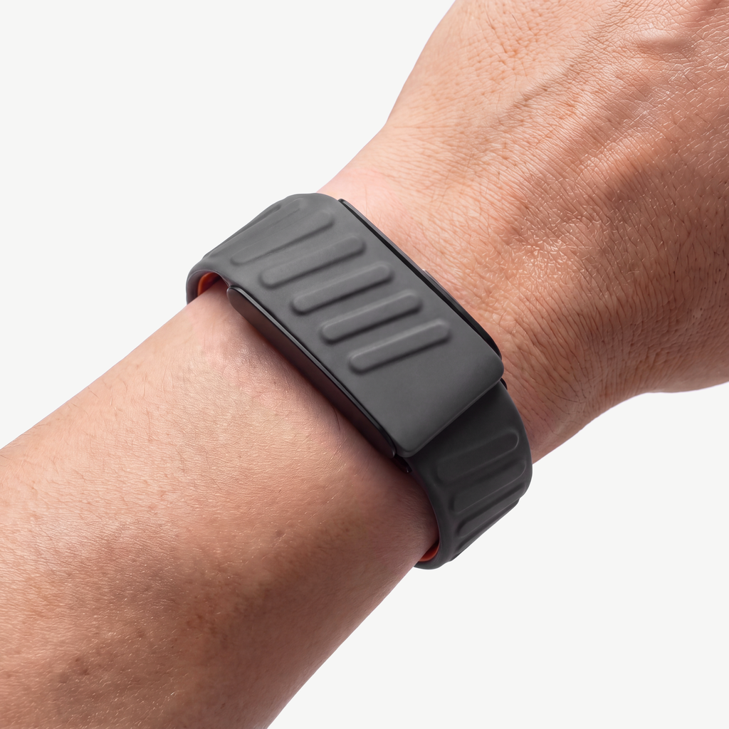 ChannelFlex Band Ember Noir — worn on wrist