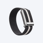 StripeLoop Band Pewter Silver — front view