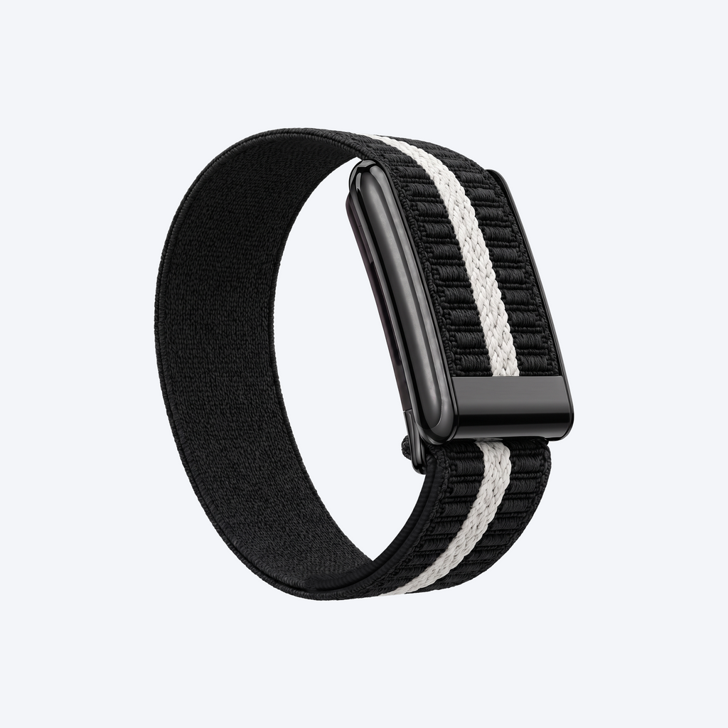 StripeLoop Band Tuxedo Noir — front view