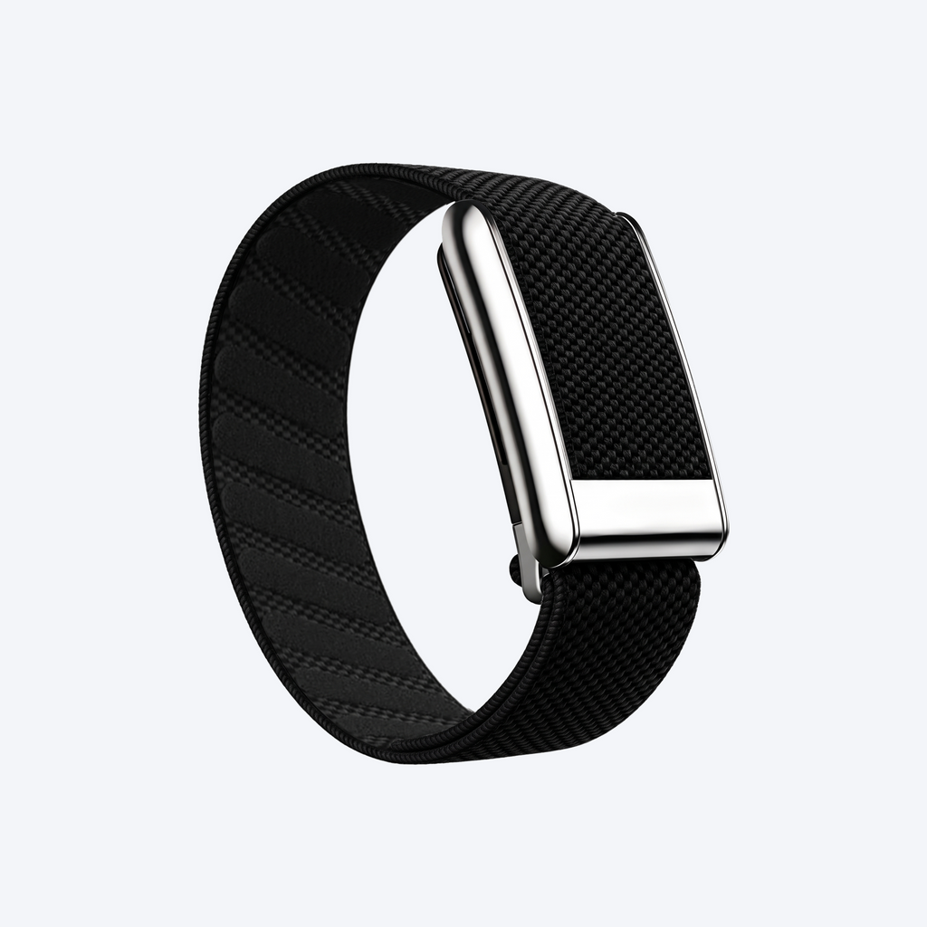 GripLoop Band Black Silver — front view